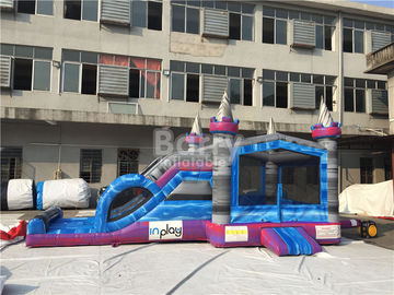 diapositiva inflable de la casa de la despedida de la lona del PVC de 0.55m m combinada para los niños