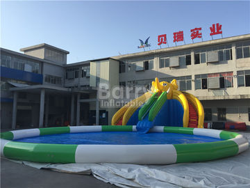parque inflable del tobogán acuático de la lona del PVC de 0.55m m para los niños/los juegos inflables del agua