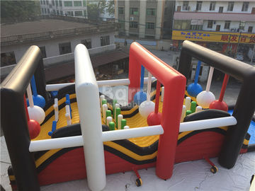 Carrera de obstáculos inflable gigante del OEM, juego de Wrecking Ball para el acontecimiento