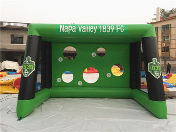 los juegos inflables de los deportes de la lona del PVC de 0.6m m, explotan meta del fútbol por diversión