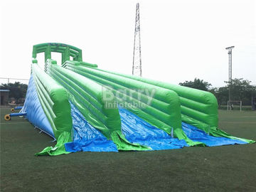 La diapositiva inflable gigante durable, verde el 10000ft explota la diapositiva del resbalón n