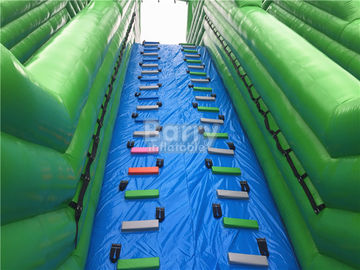 La diapositiva inflable gigante durable, verde el 10000ft explota la diapositiva del resbalón n