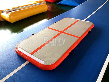 Estera anaranjada hecha a mano de la gimnasia de la pista de aire del PVC pequeña para el gimnasio o el entrenamiento de los niños