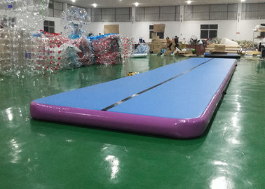 Sistema al aire libre del entrenamiento de la estera de la gimnasia de la pista de aire, pista de aire inflable del deporte del colchón
