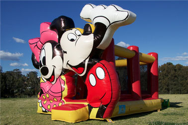 Casa inflable de salto maravillosa de la despedida del castillo de Mickey Mouse para el entretenimiento comercial