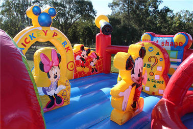 Casa inflable al aire libre durable de la despedida de Mickey Mouse de la gorila para el parque de atracciones