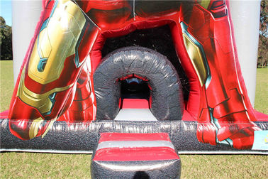 Impermeabilice el castillo de salto inflable 5 x 4 los x 5m del PVC Iron Man de 0.55m m modificados para requisitos particulares