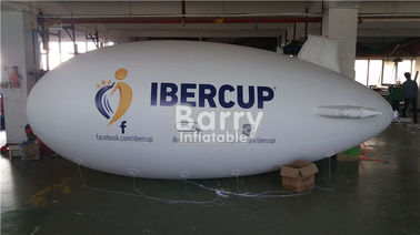 resistencia de fuego inflable del globo del helio de la forma del dirigible no rígido de los productos de la publicidad de los 4m que vuela