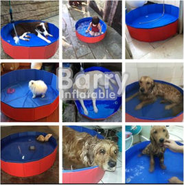 Garantía modificada para requisitos particulares plegable roja de los años de la talla 3 de la piscina del animal doméstico del perro