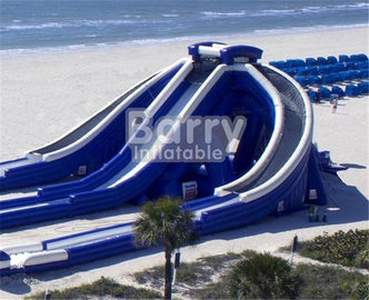 Tobogán acuático seco inflable gigante de la diapositiva/PVC de los juegos divertidos de la mucha altitud para los niños