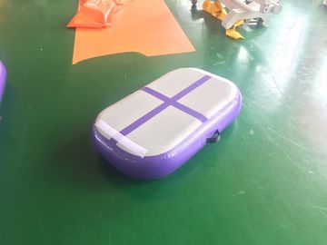 Bloque inflable púrpura de salto del aire del tablero de aire de la pista del aire profesional para la gimnasia
