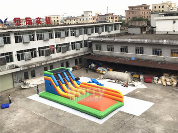 diapositiva combinada inflable de la lona del PVC de 0.55m m con el juego del salto del aire para el patio de los niños