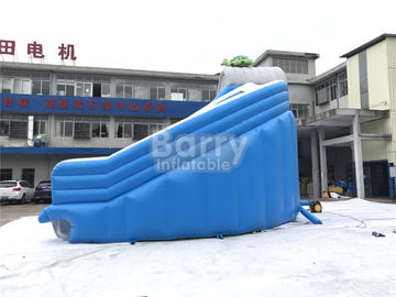 Diapositiva inflable de la piscina de la diversión fresca del chapoteo, tobogán acuático realista de la tortuga de la forma para las piscinas de Inground