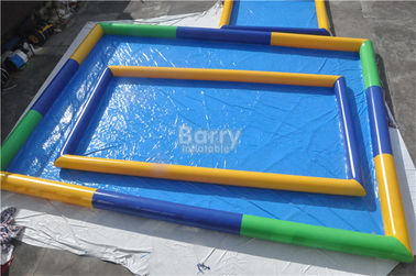 Fuera de piscina inflable del rectángulo/del Portable azul explote la piscina