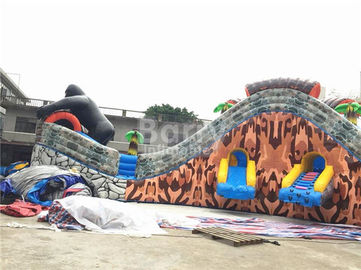 Parque inflable al aire libre gigante del agua de la lona del PVC con 3 diapositivas/el parque inflable del agua del patio