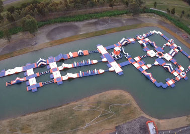 Carrera de obstáculos flotante inflable del parque del agua del proyecto grande de Tailandia para el mar con CE