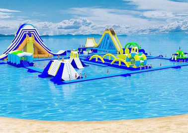 Parque inflable flotante comercial del agua de los juguetes, playa gigante Waterpark para el adulto