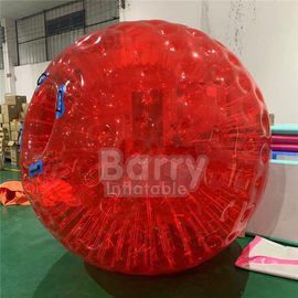 Bola inflable de Zorb de la hierba de los juguetes 0.8m m del diámetro inflable al aire libre rojo los 2.5m 3M del PVC/de TPU