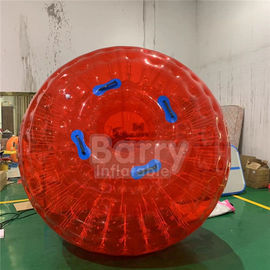 Bola inflable de Zorb de la hierba de los juguetes 0.8m m del diámetro inflable al aire libre rojo los 2.5m 3M del PVC/de TPU