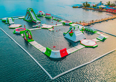 Parques inflables al aire libre del agua del balneario, parque inflable del agua flotante del Ea de la aguamarina del deporte de los adultos