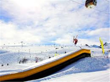 Saco hinchable inflable grande al aire libre de encargo del salto con la rampa para esquiar o truco de la bici de Bmx o FMX