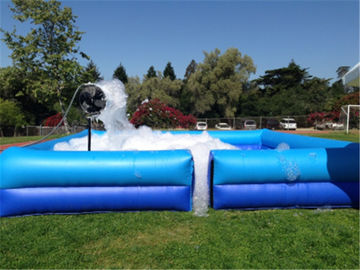 Piscina de agua portátil cuadrada, piscina inflable del hoyo de la espuma del jabón de la diversión del partido del juego al aire libre de la danza