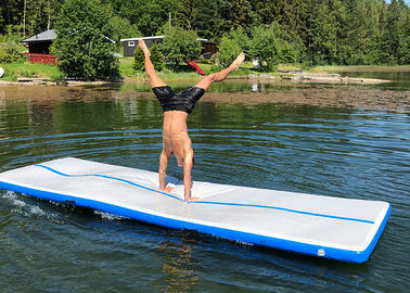 Estera flotante de la yoga del agua inflable de la aguamarina del deporte acuático de la aptitud en piscina o el lago