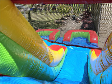 12&quot; diapositiva inflable doble del resbalón N del tobogán acuático del patio trasero alto de los niños con la piscina