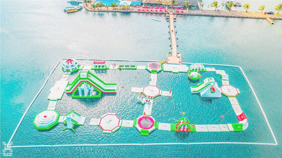 Juegos flotantes inflables del parque del agua del obstáculo de los adultos con el certificado del TUV