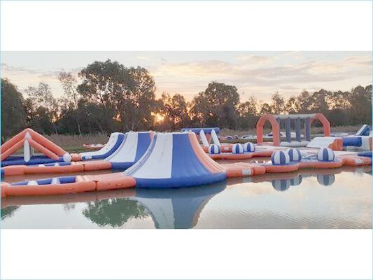 Juegos inflables del parque del agua del lago/patio flotante del agua inflable