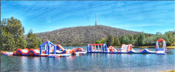 Juegos inflables del parque del agua del lago/patio flotante del agua inflable