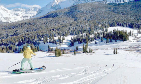 Embarque de la paleta de EVA Cold Winter Stand Up en la nieve Ski Board inflable