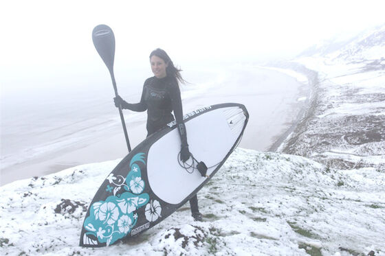 Embarque de la paleta de EVA Cold Winter Stand Up en la nieve Ski Board inflable
