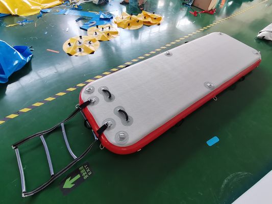 Plataforma flotante inflable flotante de la balsa de la isla de Barry Leisure Land Inflatable Swim