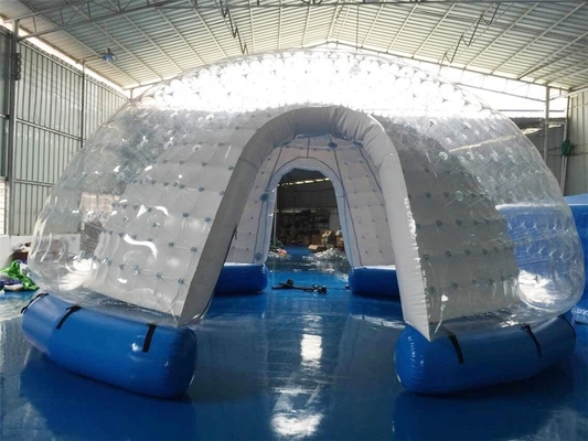 Tienda clara inflable de la burbuja de la bóveda del PVC para el acontecimiento al aire libre de la familia que acampa