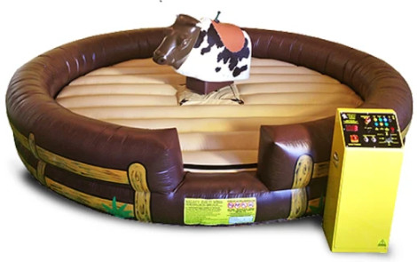 Rodeo inflable Bull loca mecánica del colchón para el parque de atracciones
