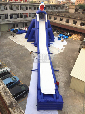 Toboganes acuáticos inflables comerciales del PVC para el tiburón los 35*10*10m largos del parque
