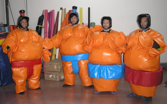 La lucha de sumo inflable de la lona se adapta a juegos interactivos del deporte