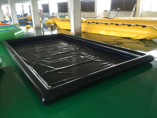 Túnel de lavado inflable Mat Full Set Position del PVC del negro 0.6m m