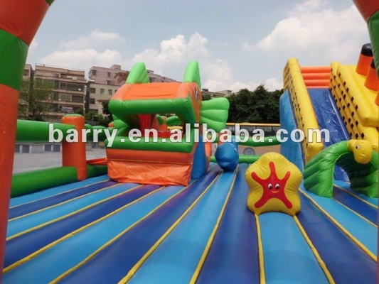 Castillo inflable de la gorila del tema de la diapositiva del parque de atracciones del ISO 18000