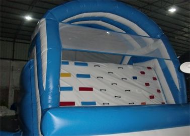 diapositiva inflable comercial de los mini niños azules del PVC de 0.55m m con la piscina EN14960