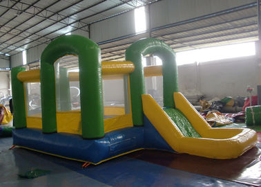 Casa de salto inflable combinada, castillo animoso inflable con el tobogán acuático