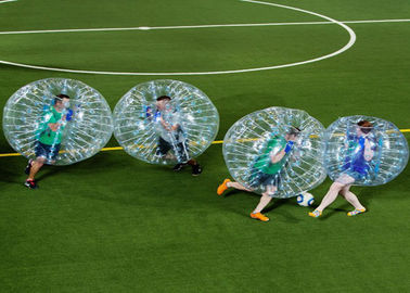 Fútbol humano inflable de la bola de la burbuja del juego del equipo de Zorb del fútbol al aire libre de la bola