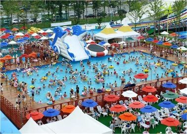 Parque inflable al aire libre con la piscina, parque inflable del agua del marco grande del agua del patio trasero