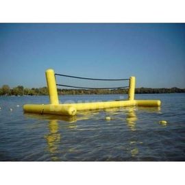 Los juegos inflables de encargo de los deportes/el mini campo inflable del voleibol para la aguamarina parquean