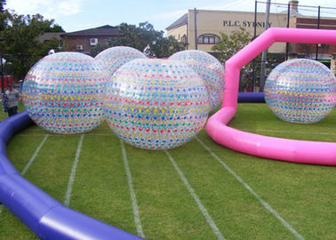 Juegos inflables al aire libre comerciales, bola inflable gigante de Zorb/bola humana del hámster