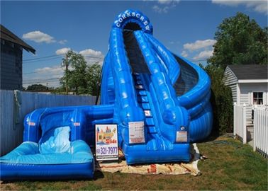 Tobogán acuático inflable gigante del sacacorchos/resbalón y diapositiva inflables del doble con la piscina