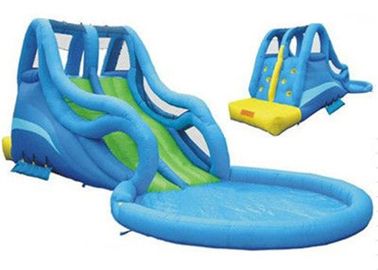 Tobogán acuático de Kidwise y piscina inflable azul/tobogán acuático al aire libre inflable