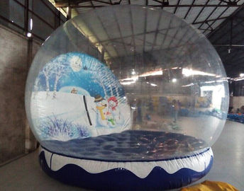 Globo inflable de la nieve de la Navidad, bola inflable de la Navidad de la lona del PVC para al aire libre