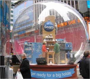 Bola inflable clara gigante de la nieve de los productos de la publicidad del PVC para la Navidad